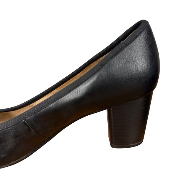 Naturalizer Naomi Womens Black Chunky Block High Heels Pumps Shoes sz 7.5 M - Picture 4 of 16